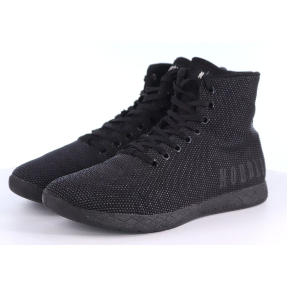 No Bull Men's High Top Trainers Shoes Size 9 Triple Black